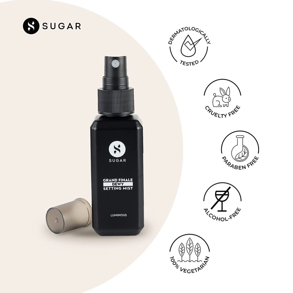 Sugar Cosmetics setting spray for humid weather